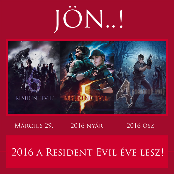 2016 a Resident Evil éve lesz!