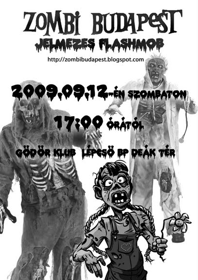 Zombi flashmob Budapesten!