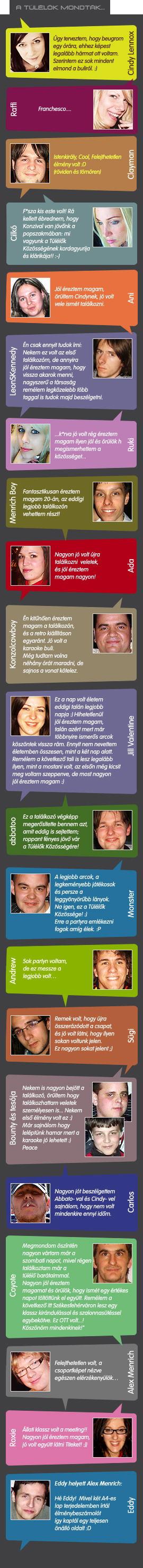 20+: A Túlélők Közösségének felejthetetlen találkozója