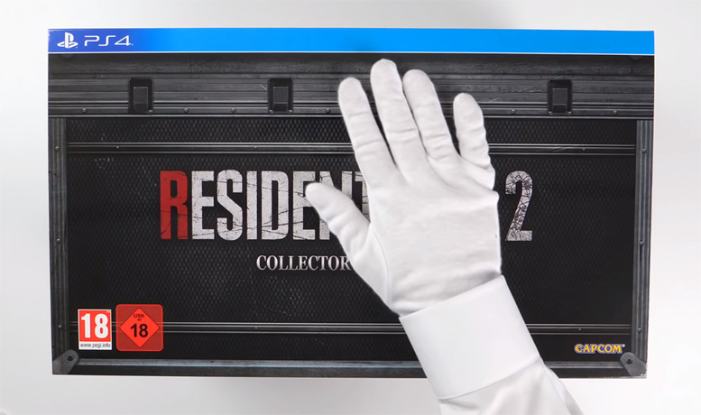 Resident Evil 2 (Remake) Collector's Edition kicsomagolása (Limited European Version)